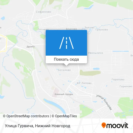 Карта Улица Гурвича
