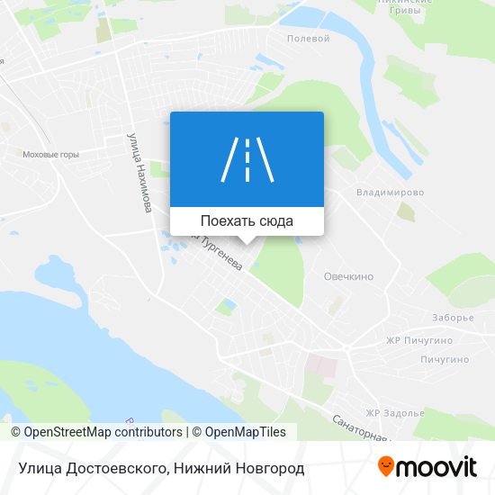 Карта Улица Достоевского