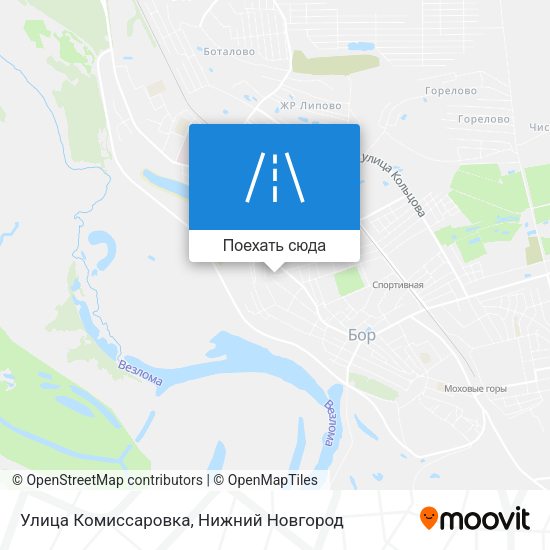 Карта Улица Комиссаровка