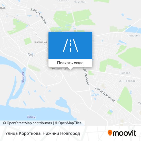 Карта Улица Короткова