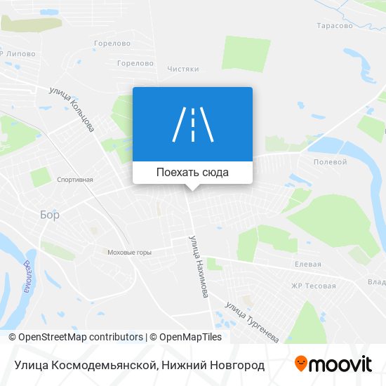 Карта Улица Космодемьянской