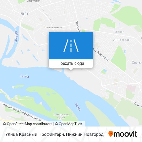 Карта Улица Красный Профинтерн