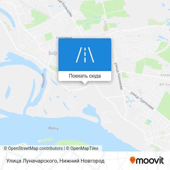 Карта Улица Луначарского