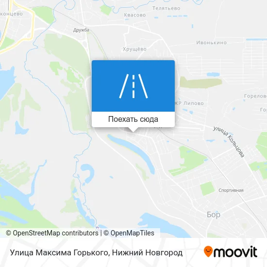 Карта Улица Максима Горького