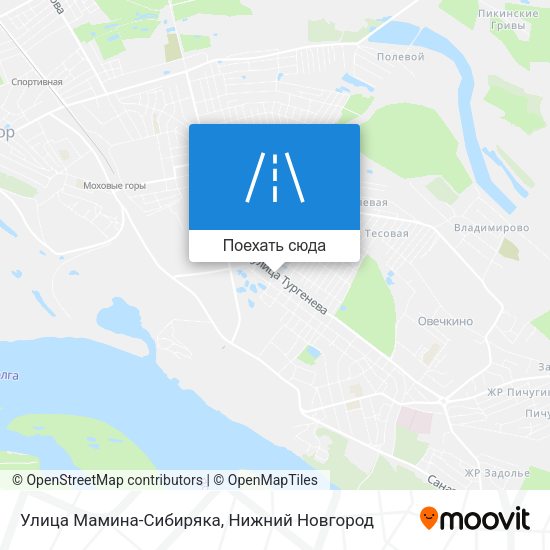Карта Улица Мамина-Сибиряка
