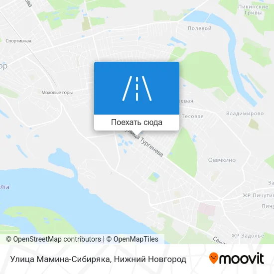 Карта Улица Мамина-Сибиряка