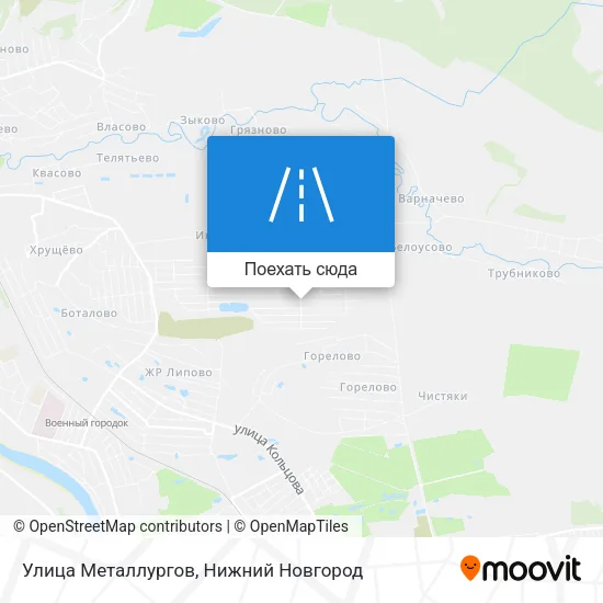 Карта Улица Металлургов