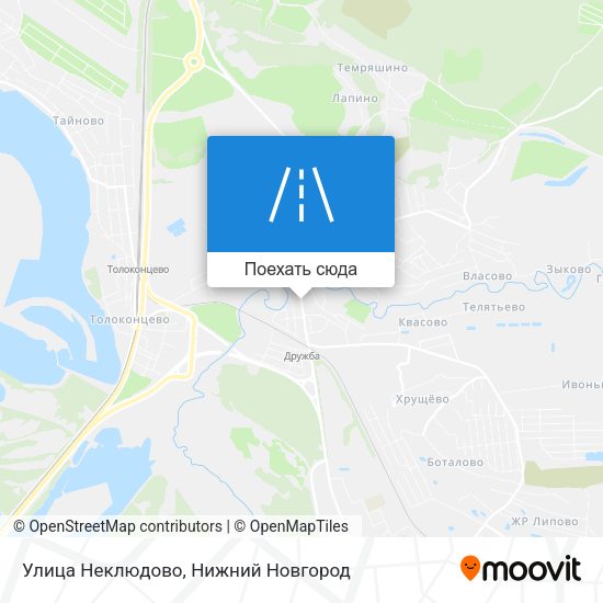 Карта Улица Неклюдово