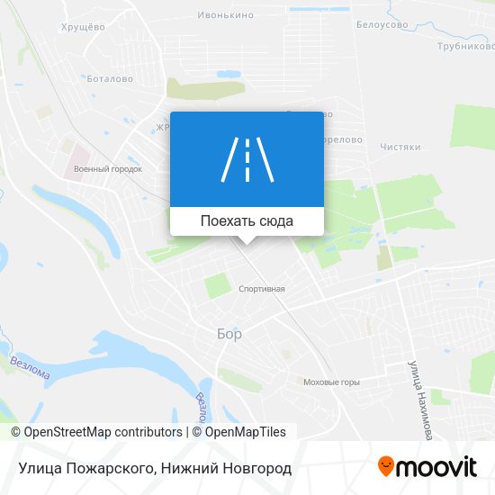 Карта Улица Пожарского