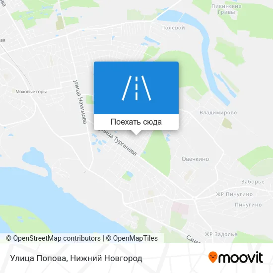 Карта Улица Попова