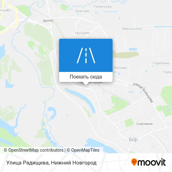 Карта Улица Радищева