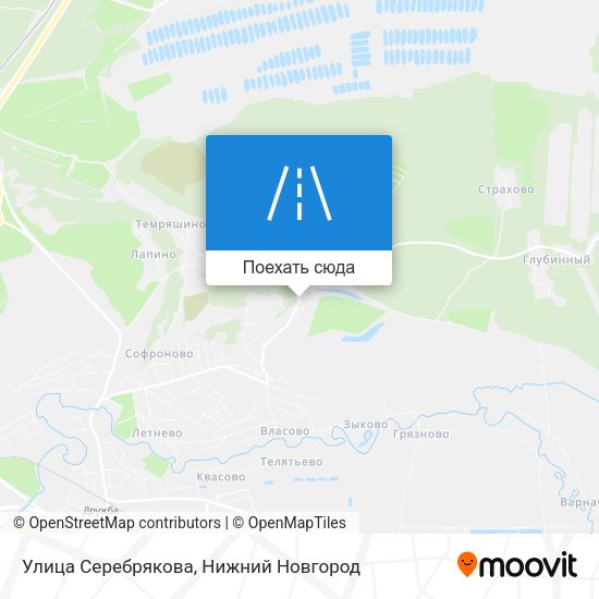 Карта Улица Серебрякова