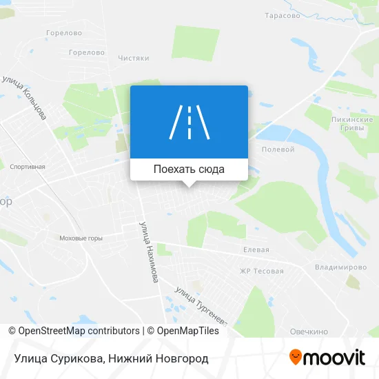 Карта Улица Сурикова