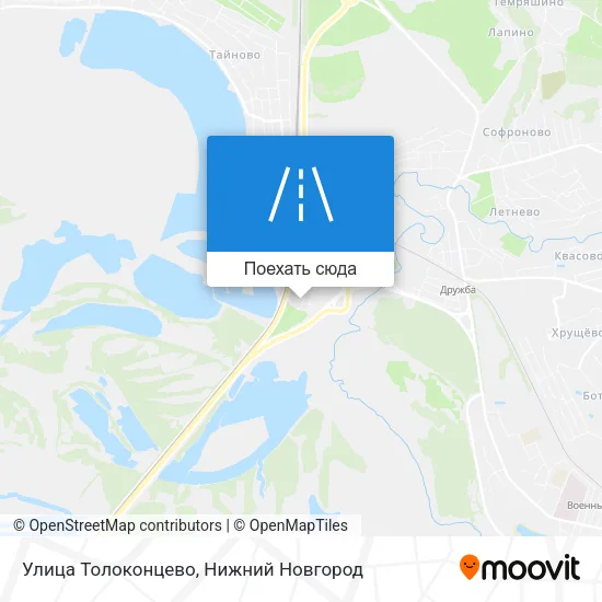 Карта Улица Толоконцево