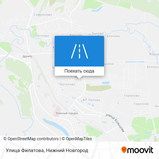 Карта Улица Филатова