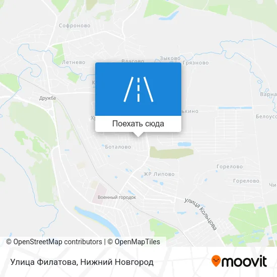 Карта Улица Филатова