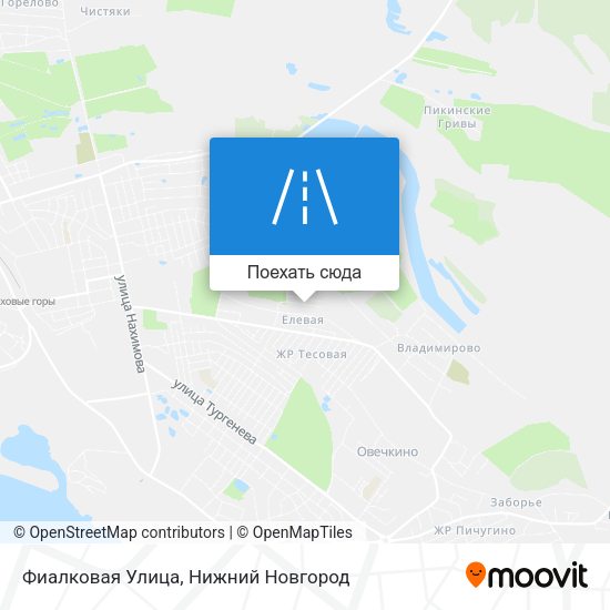 Карта Фиалковая Улица