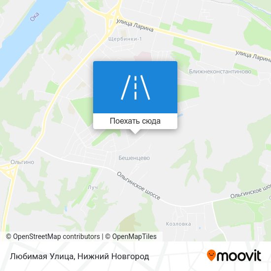 Карта Любимая Улица