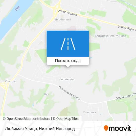 Карта Любимая Улица