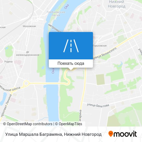 Карта Улица Маршала Баграмяна