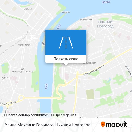 Карта Улица Максима Горького