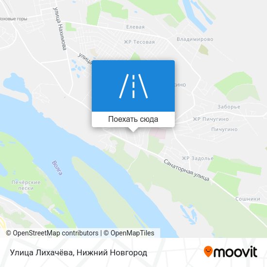 Карта Улица Лихачёва