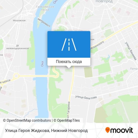 Карта Улица Героя Жидкова