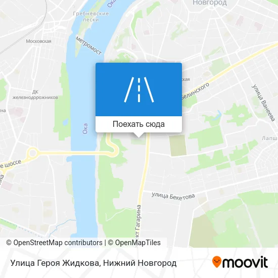 Карта Улица Героя Жидкова