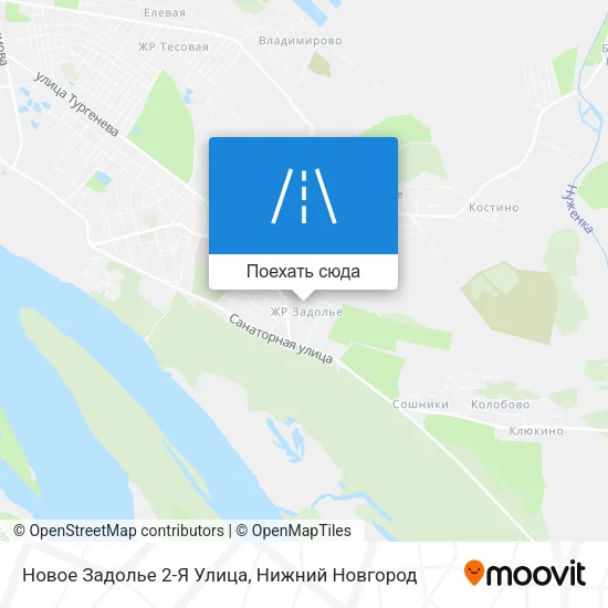 Карта Новое Задолье 2-Я Улица