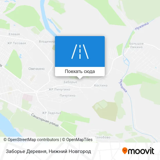 Карта Заборье Деревня