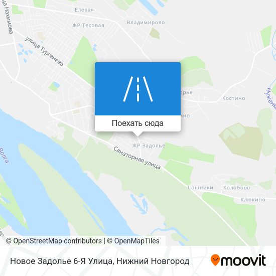 Карта Новое Задолье 6-Я Улица