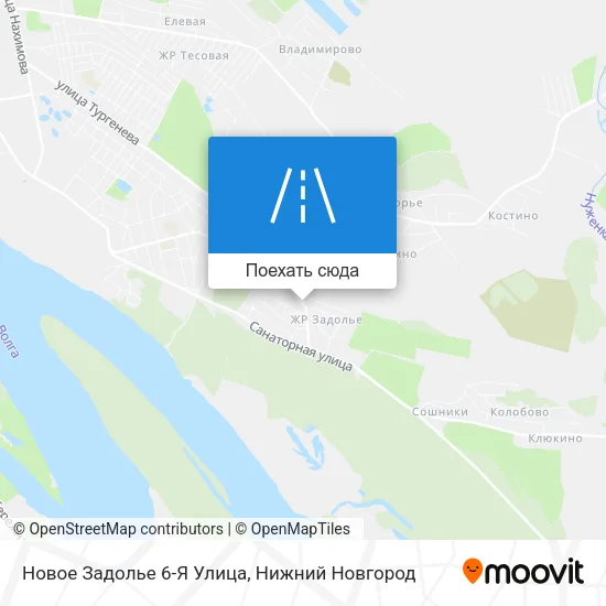 Карта Новое Задолье 6-Я Улица