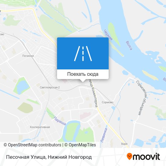 Карта Песочная Улица