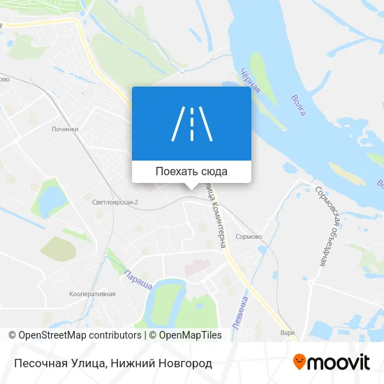 Карта Песочная Улица