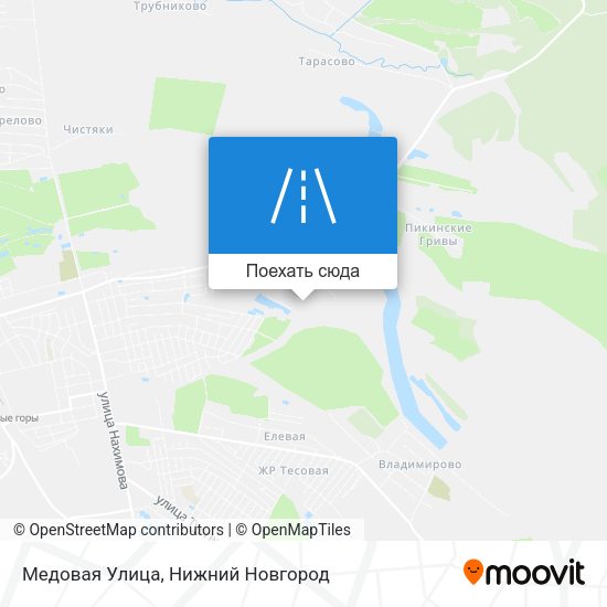 Карта Медовая Улица