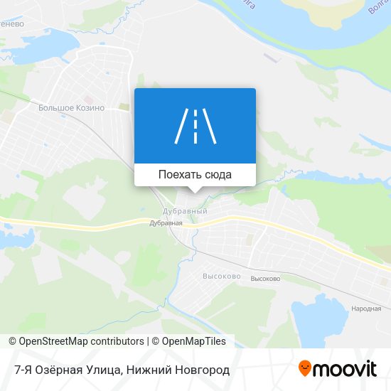 Карта 7-Я Озёрная Улица