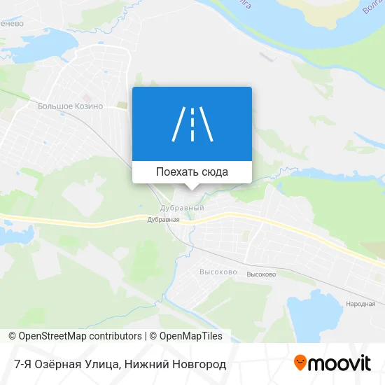 Карта 7-Я Озёрная Улица