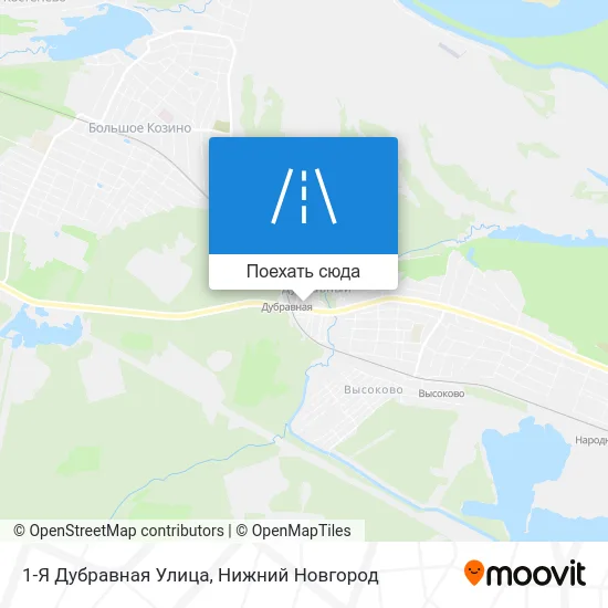 Карта 1-Я Дубравная Улица