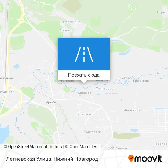 Карта Летневская Улица