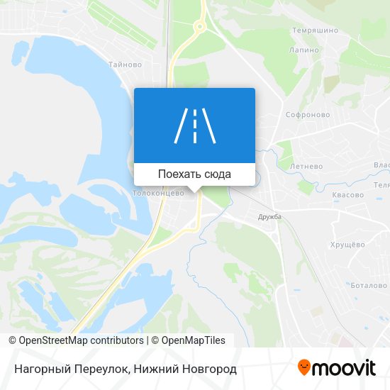 Карта Нагорный Переулок
