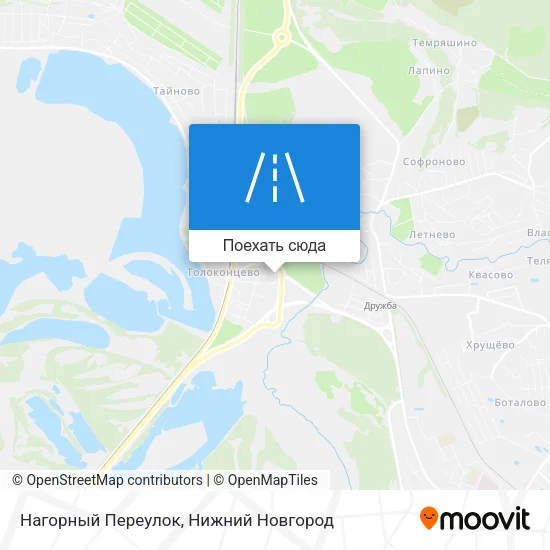 Карта Нагорный Переулок