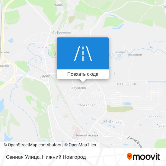 Карта Сенная Улица