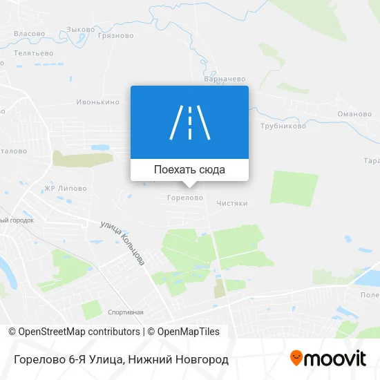 Карта Горелово 6-Я Улица