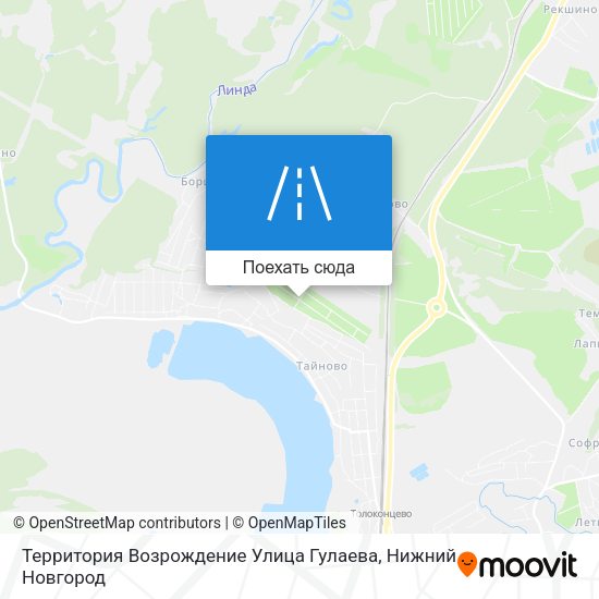 Карта Территория Возрождение Улица Гулаева