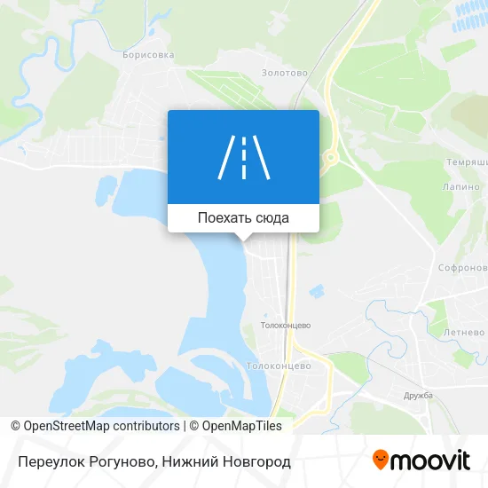 Карта Переулок Рогуново