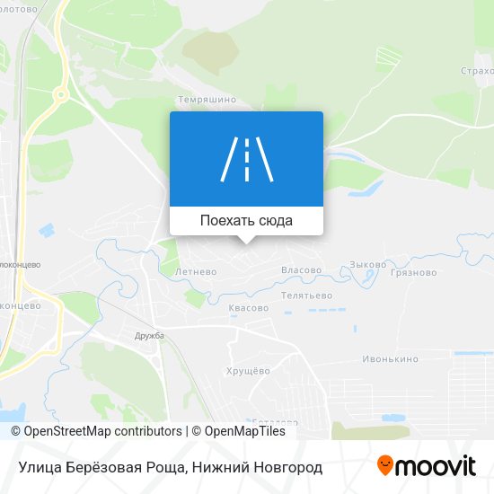 Карта Улица Берёзовая Роща