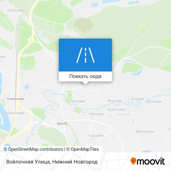 Карта Войлочная Улица
