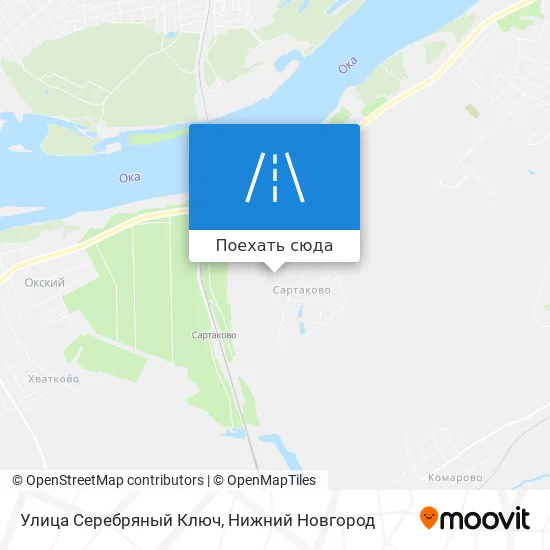 Карта Улица Серебряный Ключ