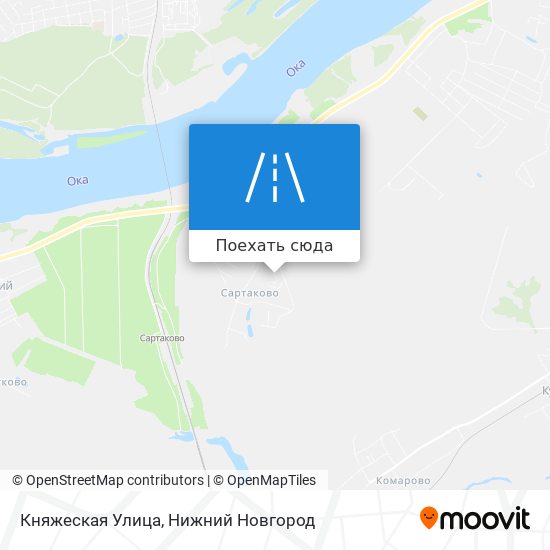 Карта Княжеская Улица