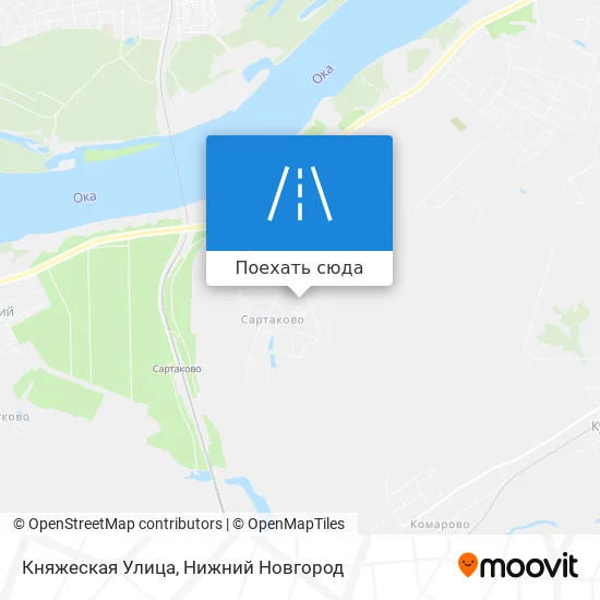 Карта Княжеская Улица